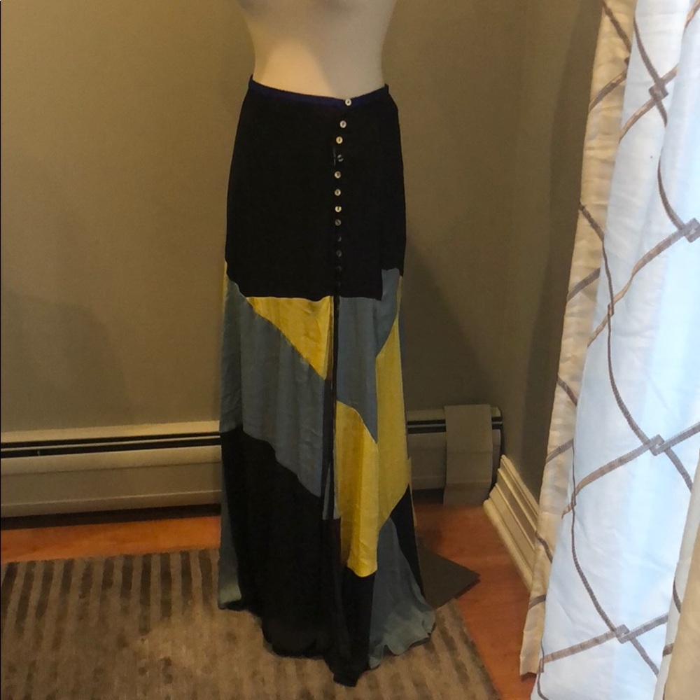 NWOT Free People Dreamland maxi skirt silky - Picture 5 of 7